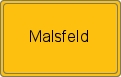 Ortsschild von Malsfeld