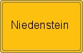 Ortsschild von Niedenstein