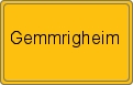 Ortsschild von Gemmrigheim