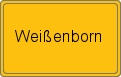 Ortsschild von Weißenborn