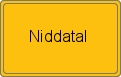 Ortsschild von Niddatal