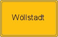 Ortsschild von Wöllstadt