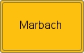 Ortsschild von Marbach