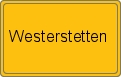 Ortsschild von Westerstetten