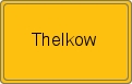 Ortsschild von Thelkow