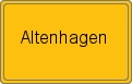Ortsschild von Altenhagen