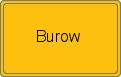 Ortsschild von Burow