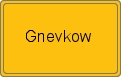 Ortsschild von Gnevkow