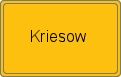 Ortsschild von Kriesow