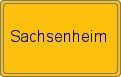 Ortsschild von Sachsenheim