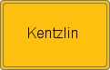 Ortsschild von Kentzlin