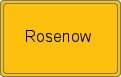 Ortsschild von Rosenow