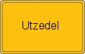 Ortsschild von Utzedel