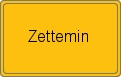 Ortsschild von Zettemin