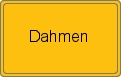 Ortsschild von Dahmen