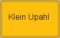 Ortsschild von Klein Upahl