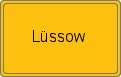 Ortsschild von Lüssow