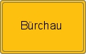 Ortsschild von Bürchau