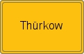 Ortsschild von Thürkow