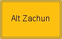 Ortsschild von Alt Zachun