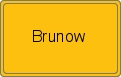Ortsschild von Brunow