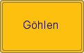 Ortsschild von Göhlen