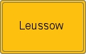Ortsschild von Leussow