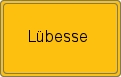 Ortsschild von Lübesse