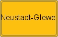 Ortsschild von Neustadt-Glewe