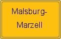 Ortsschild von Malsburg-Marzell