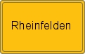 Ortsschild von Rheinfelden