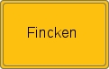 Ortsschild von Fincken