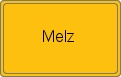 Ortsschild von Melz