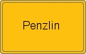 Ortsschild von Penzlin