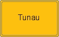 Ortsschild von Tunau