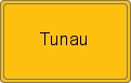 Ortsschild von Tunau