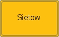 Ortsschild von Sietow