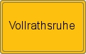 Ortsschild von Vollrathsruhe