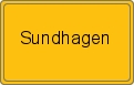 Ortsschild von Sundhagen