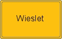 Ortsschild von Wieslet