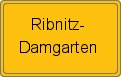 Ortsschild von Ribnitz-Damgarten