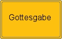 Ortsschild von Gottesgabe