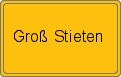 Ortsschild von Groß Stieten