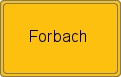 Ortsschild von Forbach
