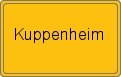 Ortsschild von Kuppenheim