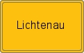 Ortsschild von Lichtenau