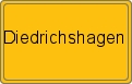 Ortsschild von Diedrichshagen