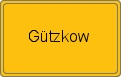Ortsschild von Gützkow