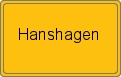 Ortsschild von Hanshagen