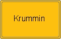 Ortsschild von Krummin